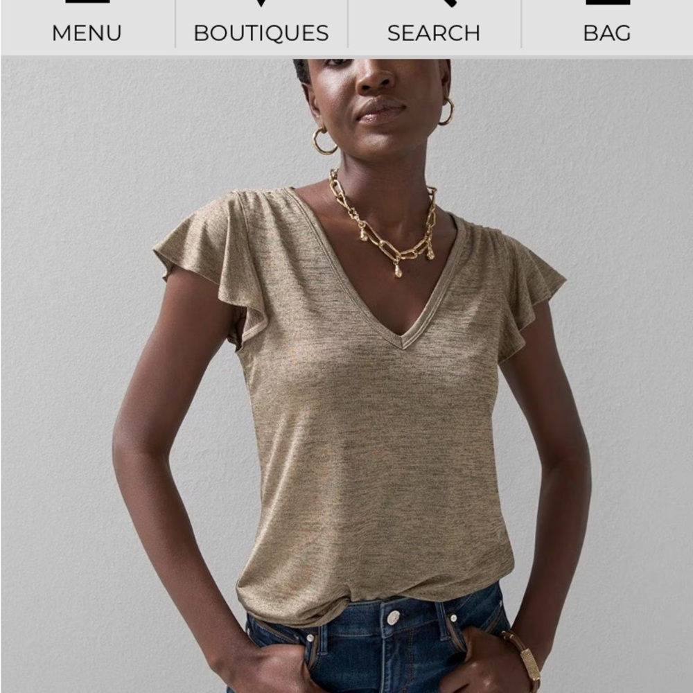 NWT White House, black market glam getter top